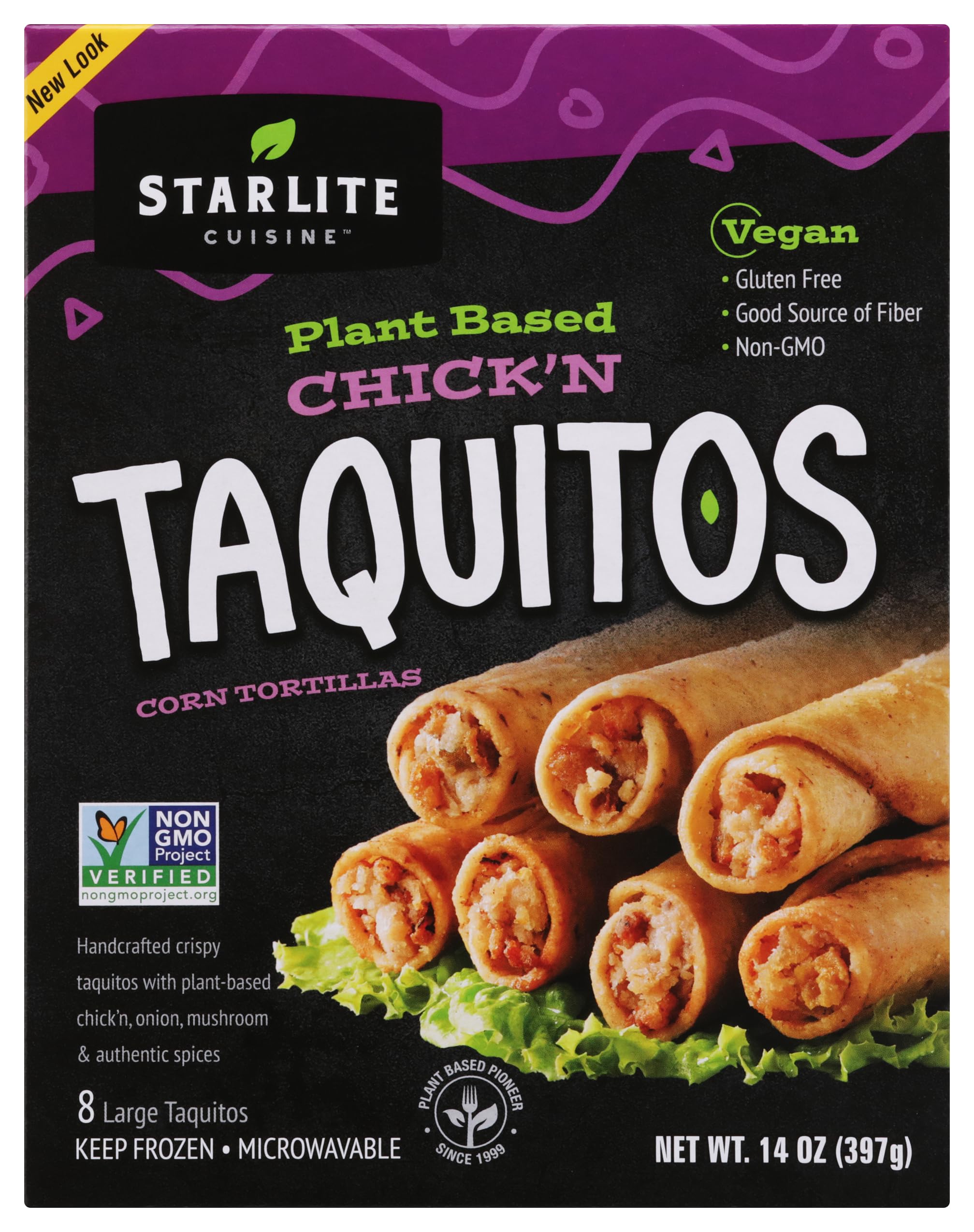 Algopix Similar Product 4 - Starlite Cuisine Soy Taquitos Chicken