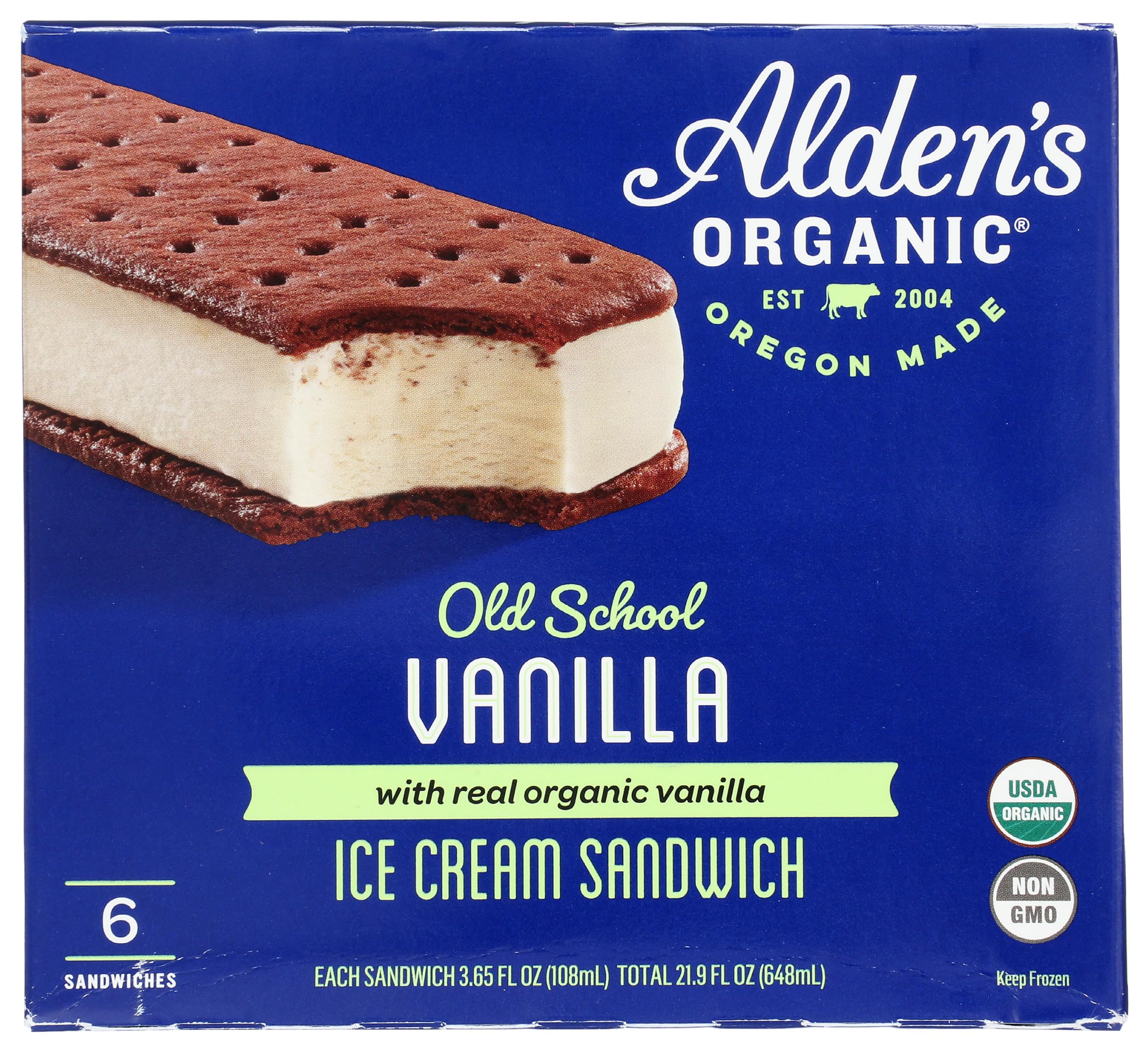 Algopix Similar Product 16 - Aldens Ice Cream Sandwich Vanilla