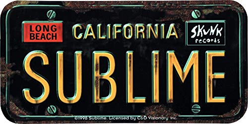 Algopix Similar Product 11 - SUBLIME - License Plate - Sticker