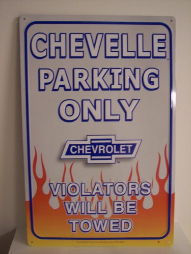 Algopix Similar Product 13 - Chevelle Parking Only Metal Sign
