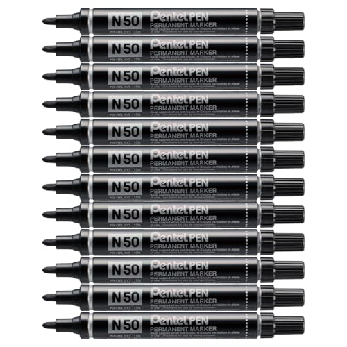 Algopix Similar Product 3 - Pentel N50 Permanent Marker Bullet Tip