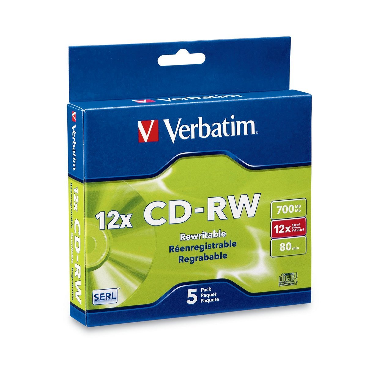 Algopix Similar Product 11 - Verbatim CDRW 700MB 4X12X High Speed
