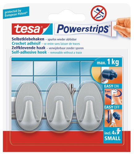 Algopix Similar Product 19 - tesa Powerstrips Hooks Small