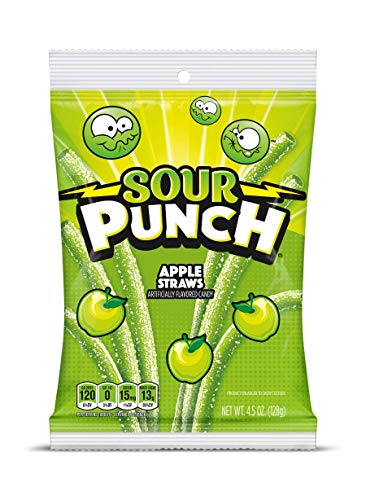 Algopix Similar Product 15 - Sour Punch Straws Chewy Apple Flavored