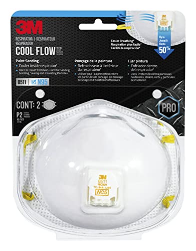 Algopix Similar Product 8 - 3M N95 Respirator 9511 Cool Flow