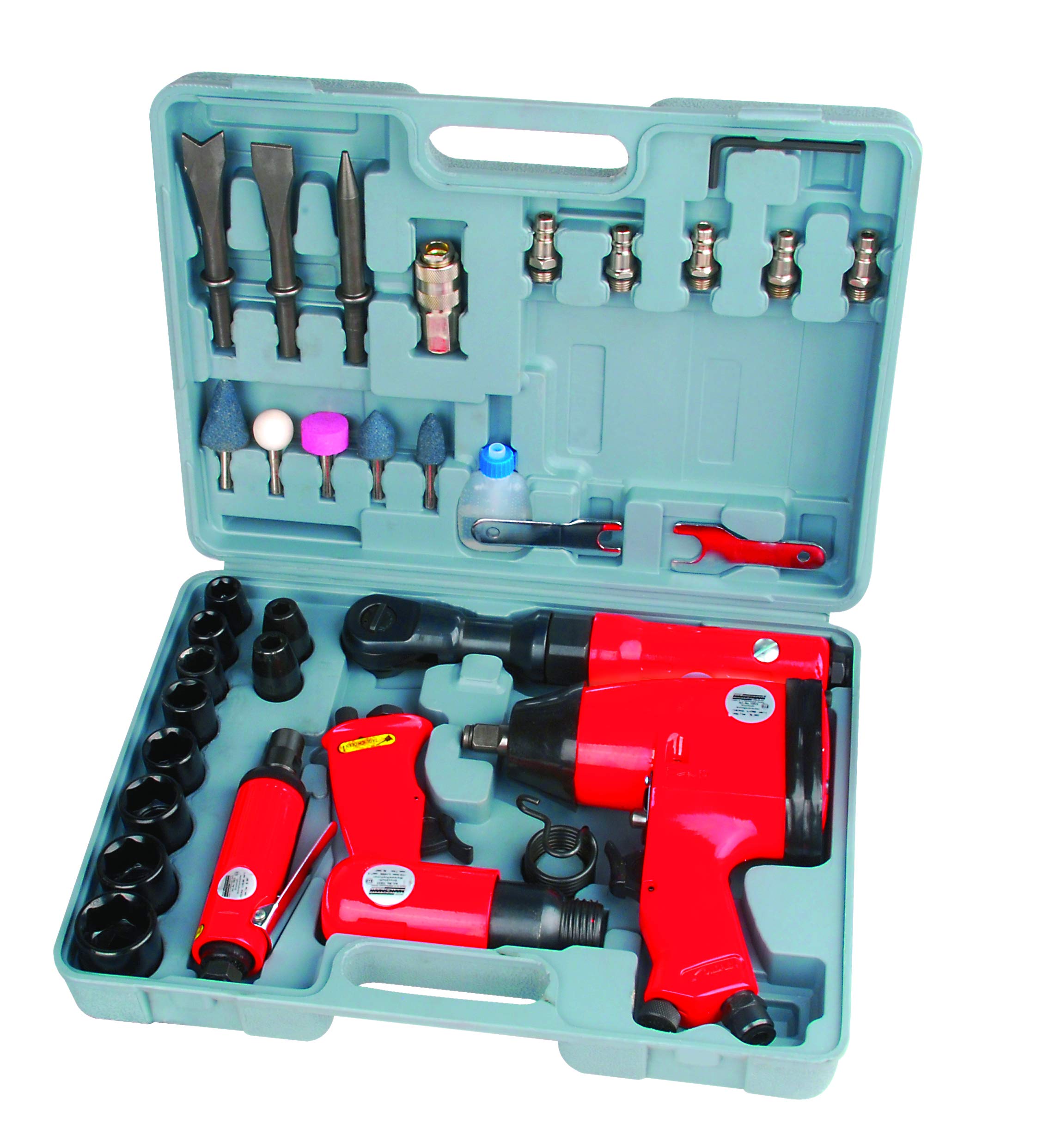 Algopix Similar Product 14 - Mannesmann Pneumatic Air Tool Kit 33
