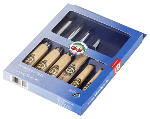 Algopix Similar Product 10 - Kirschen 3406000 Chip Carving Set 6