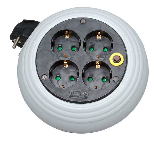 Algopix Similar Product 16 - Kabelbox Kabeltrommel 3 m Gummikabel 4X