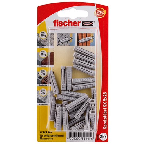 Algopix Similar Product 4 - Fischer 58105 5 x 25 mm SX KP K