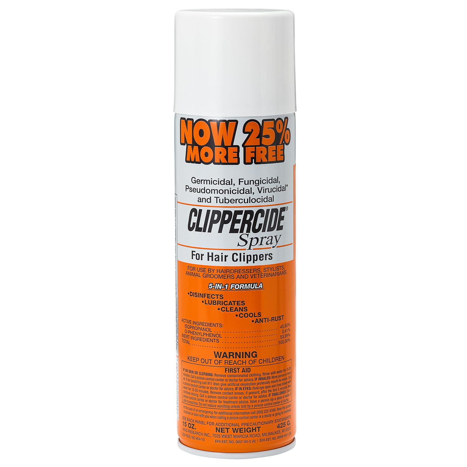 Algopix Similar Product 1 - CLIPPERCIDE 5in1 Clipper Disinfectant