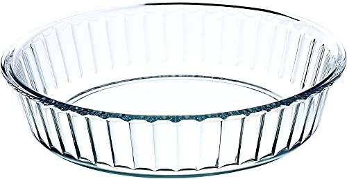 Algopix Similar Product 4 - Simax Glass Pie Pan for Baking Deep