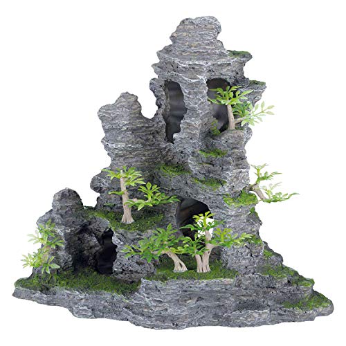 Algopix Similar Product 14 - TRIXIE Rock Formation with Plants, 31 cm