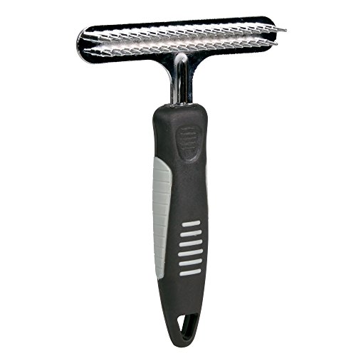 Algopix Similar Product 18 - Metal Dog Grooming Rake 2 Rows Fine