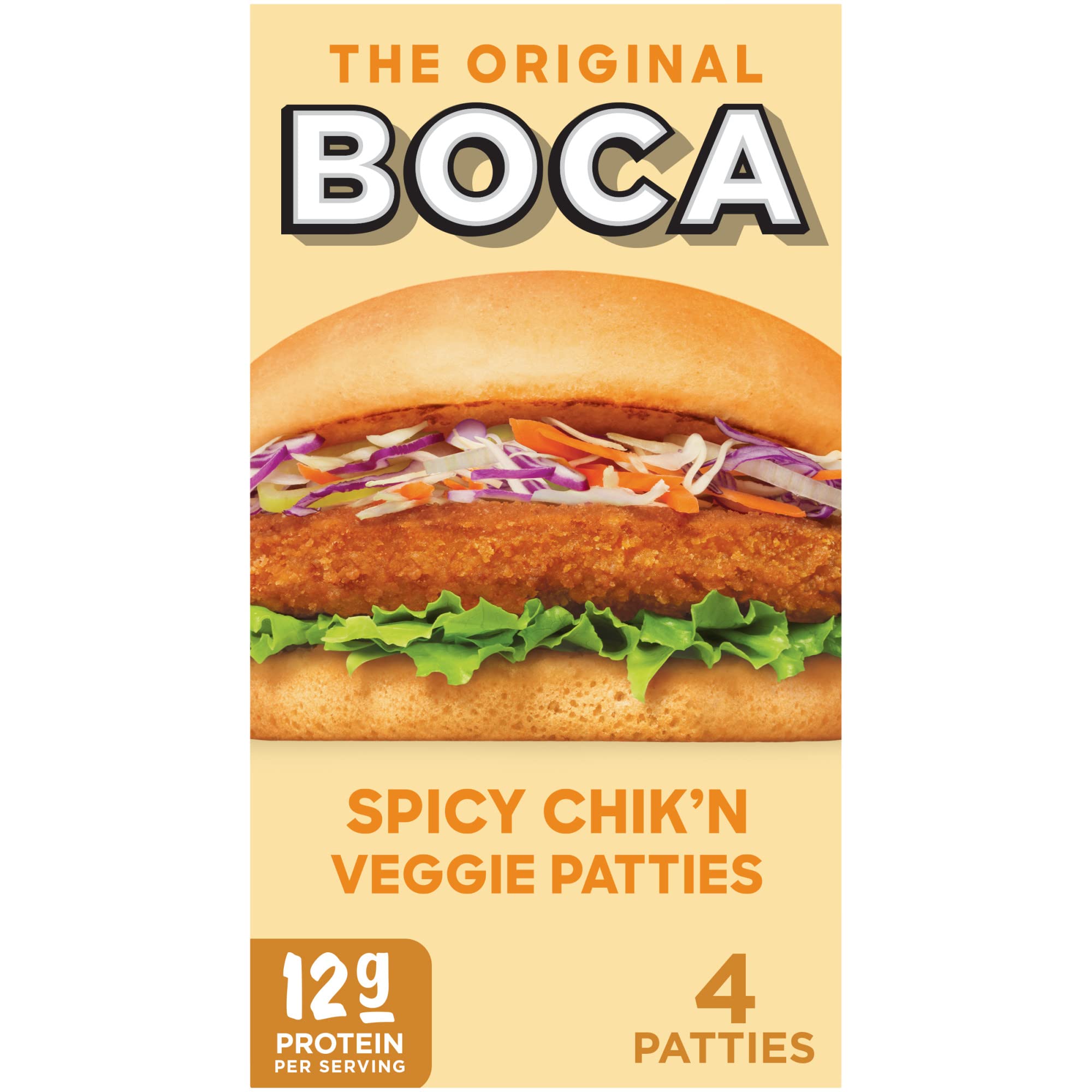 Algopix Similar Product 11 - BOCA Spicy Vegan Chikn Veggie Patties