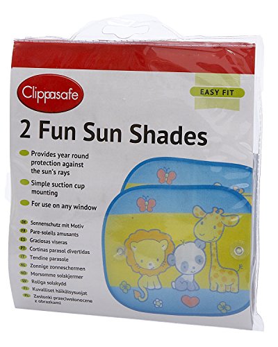 Algopix Similar Product 4 - Clippasafe Fun Sun Screens Twin Pack