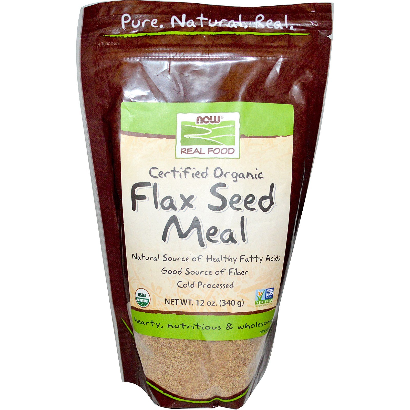 Algopix Similar Product 6 - NOW Foods Real Food Organic Flax Seed
