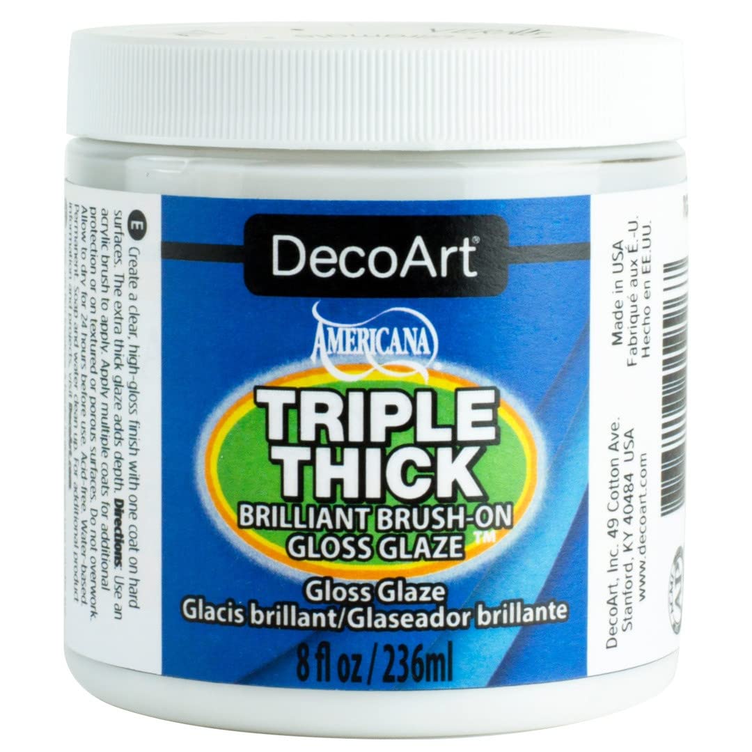 Algopix Similar Product 17 - DecoArt Triple Thick Gloss Glaze  Jar