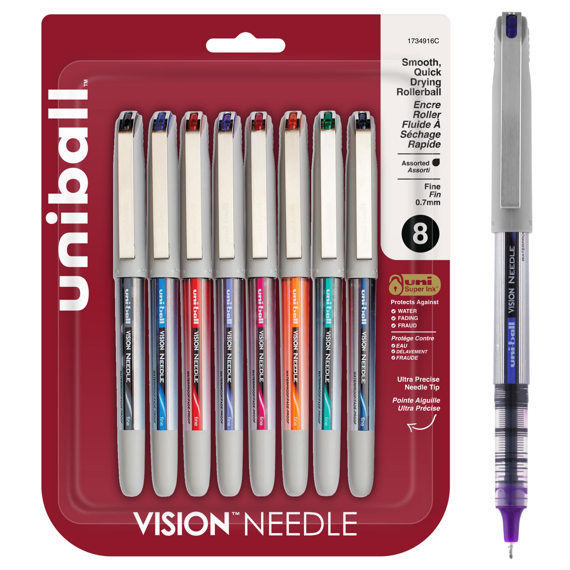 Algopix Similar Product 2 - UniBall 1734916 Vision Needle Roller