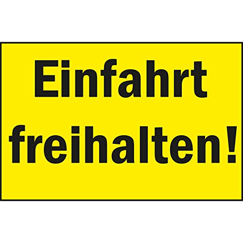 Algopix Similar Product 4 - Warning SignEinfahrt freihalten