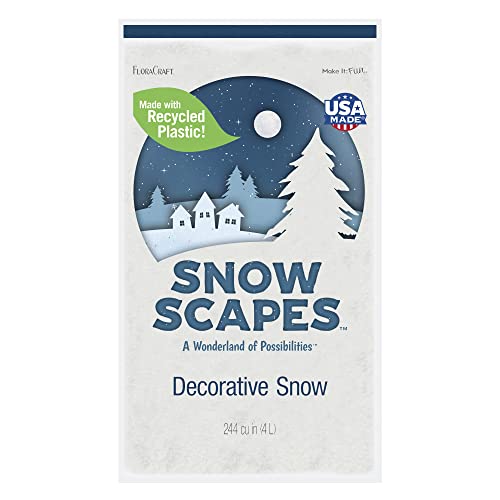 Algopix Similar Product 1 - FloraCraft Foam Snow 4 Liter White