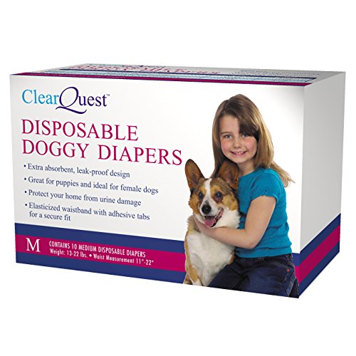 Algopix Similar Product 2 - ClearQuest Disposable Doggy Diapers