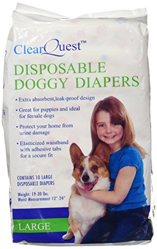 Algopix Similar Product 12 - ClearQuest Disposable Doggy Diapers