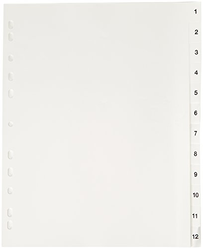 Algopix Similar Product 8 - Rexel Number Index Polypropylene