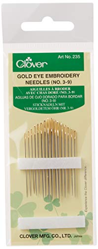 Algopix Similar Product 7 - Clover Gold Eye Embroidery Needles Size
