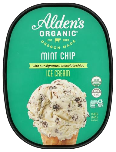 Algopix Similar Product 5 - Aldens Organic Mint Chip Ice Cream