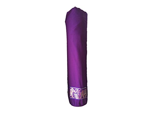 Algopix Similar Product 13 - Yogamalai Cotton Yoga mat Bag - Purple