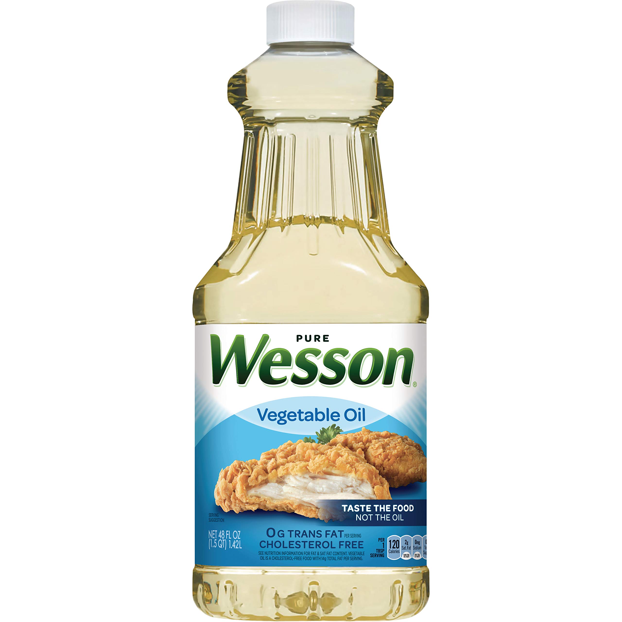 Algopix Similar Product 1 - Wesson, Pure Vegetable Oil, 48 fl oz