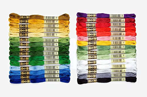 Algopix Similar Product 17 - DMC Embroidery Floss Pack 87yd