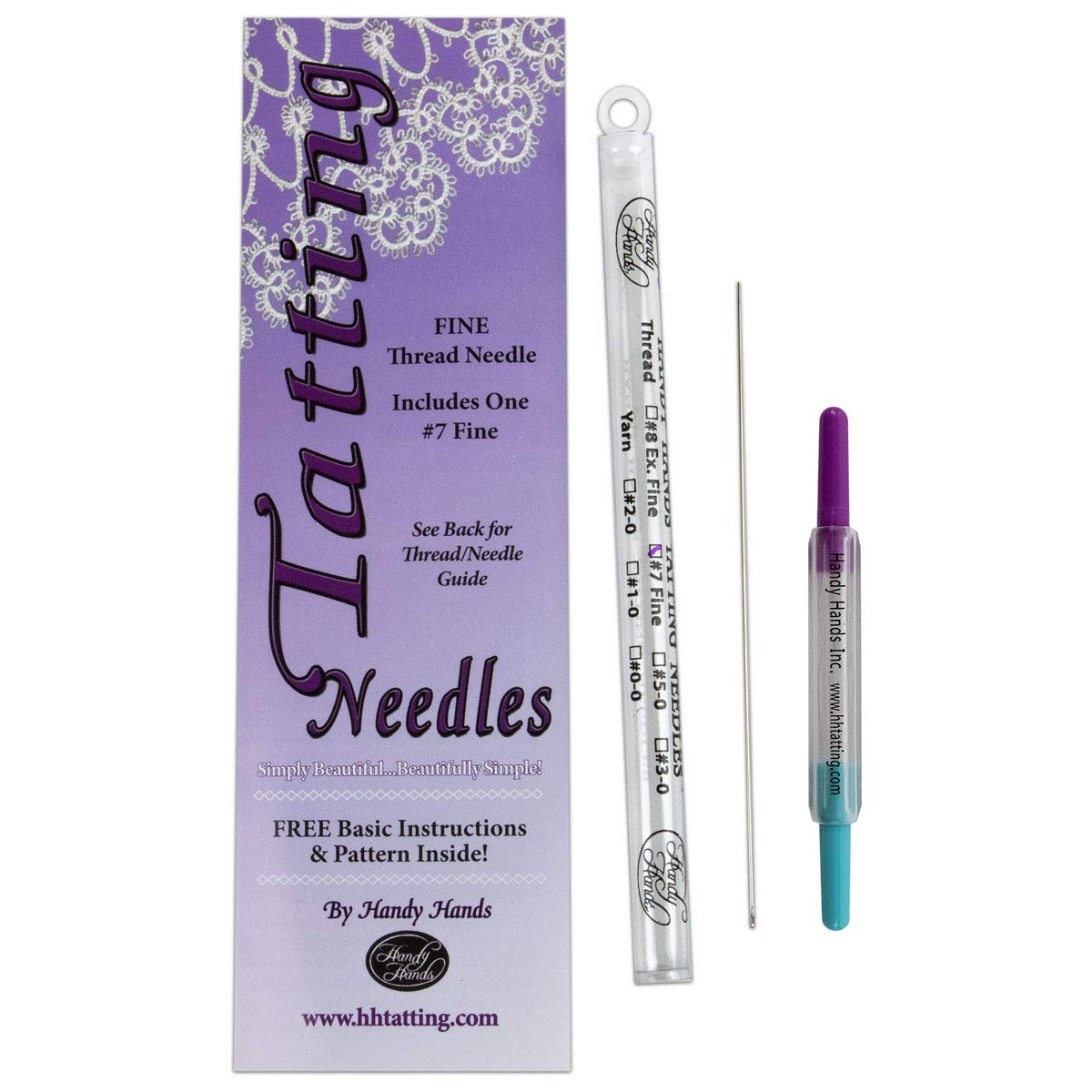 Algopix Similar Product 13 - Handy Hands N7 Tatting Needle, 7, Gray