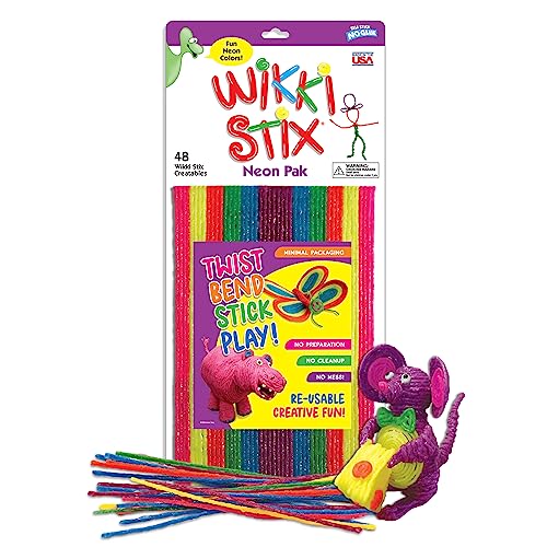 Algopix Similar Product 9 - Wikki Stix Neon Pak of 48.