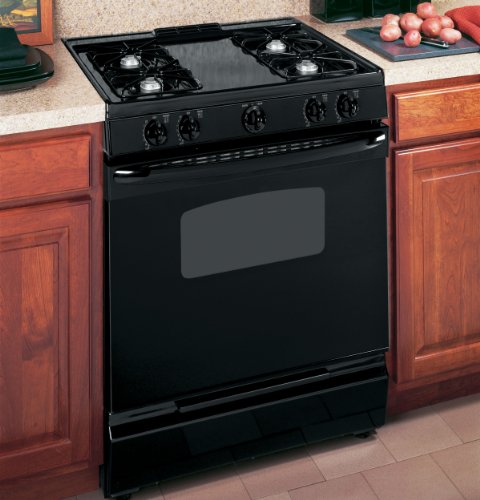 Algopix Similar Product 13 - GE JGSS05DEMBB 30 Black Gas SlideIn