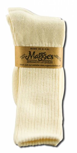 Algopix Similar Product 2 - MAGGIES Cotton Crew Socks White 1013 3