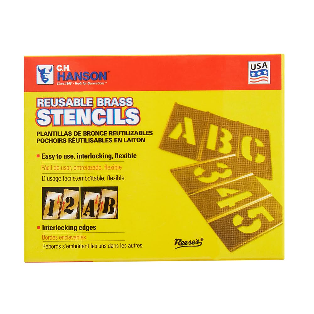 Algopix Similar Product 2 - CH Hanson 10067 34 Brass Letters