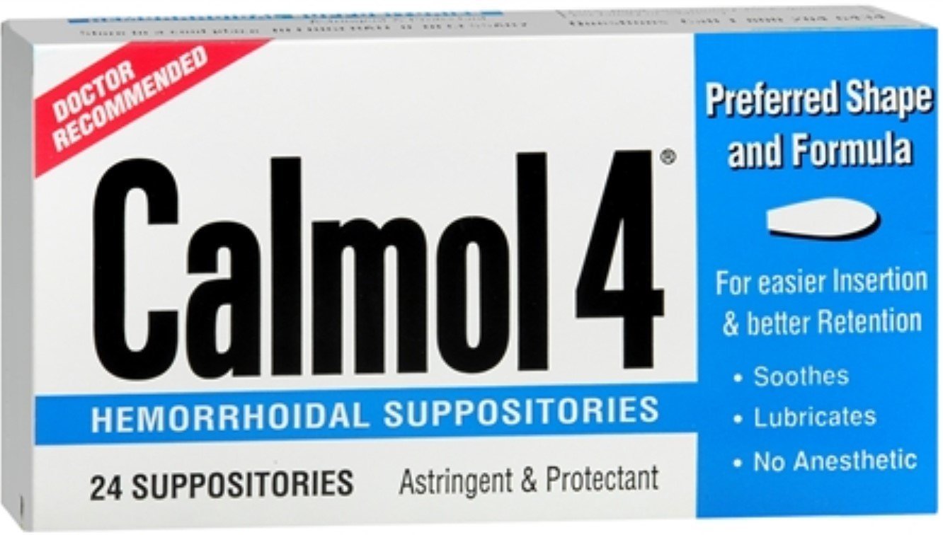 Algopix Similar Product 5 - Calmol 4 Hemorrhoidal Suppositories 24