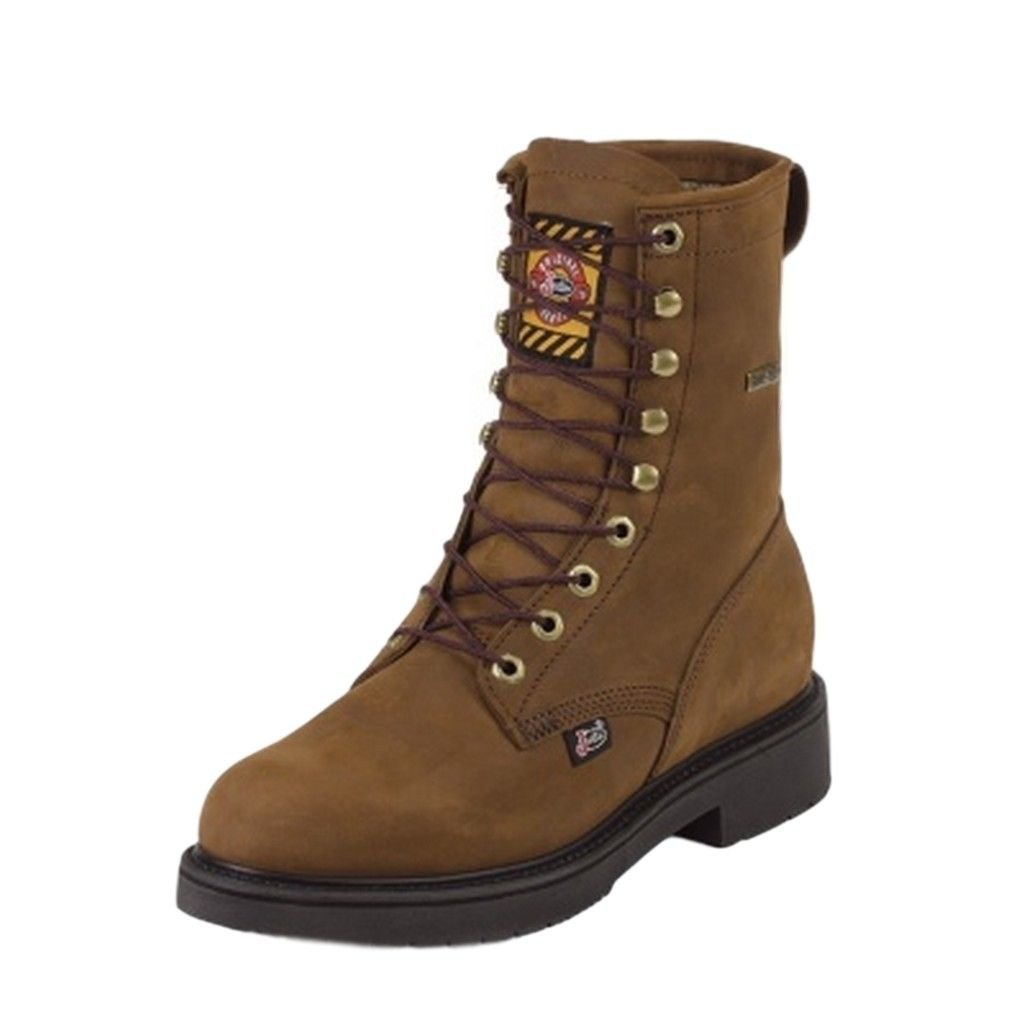 Algopix Similar Product 6 - Justin Mens GoreTex Lace Up 8in Work
