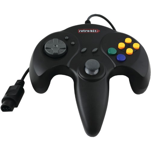Algopix Similar Product 12 - N64 Retro Bit Controller "Solid Black"