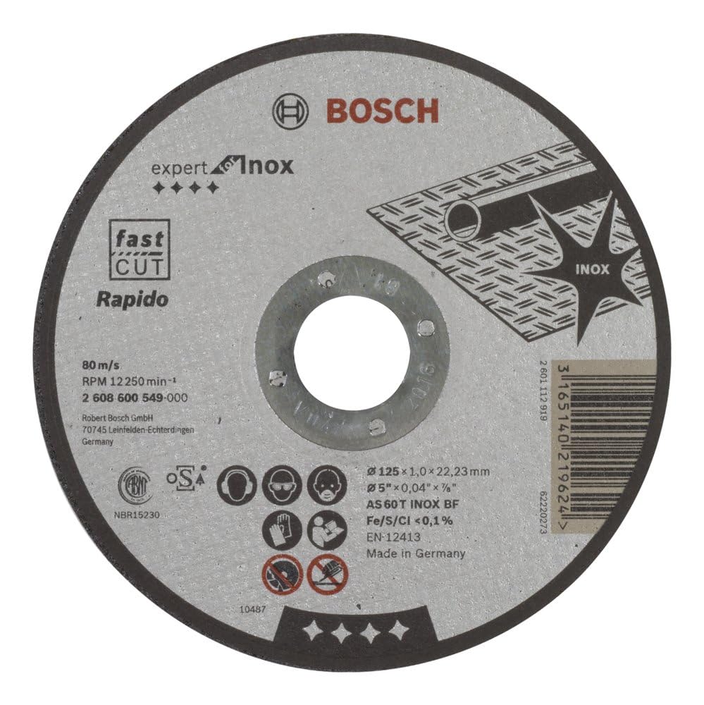 Algopix Similar Product 2 - Bosch Cutting Disc 125 x 1 mm INOX