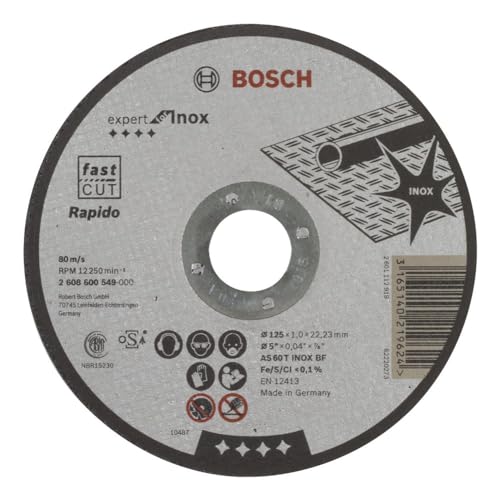 Algopix Similar Product 1 - Bosch Cutting Disc 125 x 1 mm INOX