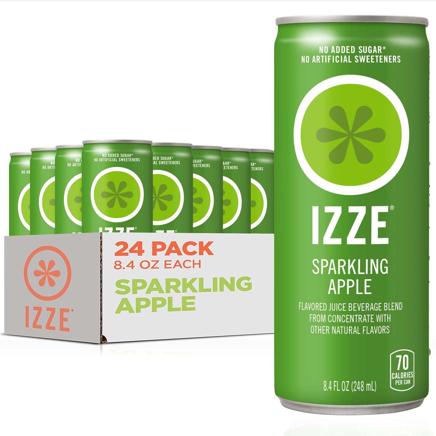 Algopix Similar Product 13 - IZZE Sparkling Juice Apple No Added