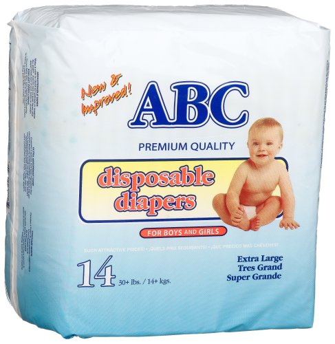 Algopix Similar Product 3 - ABC Diapers Extra Large Diapers 30