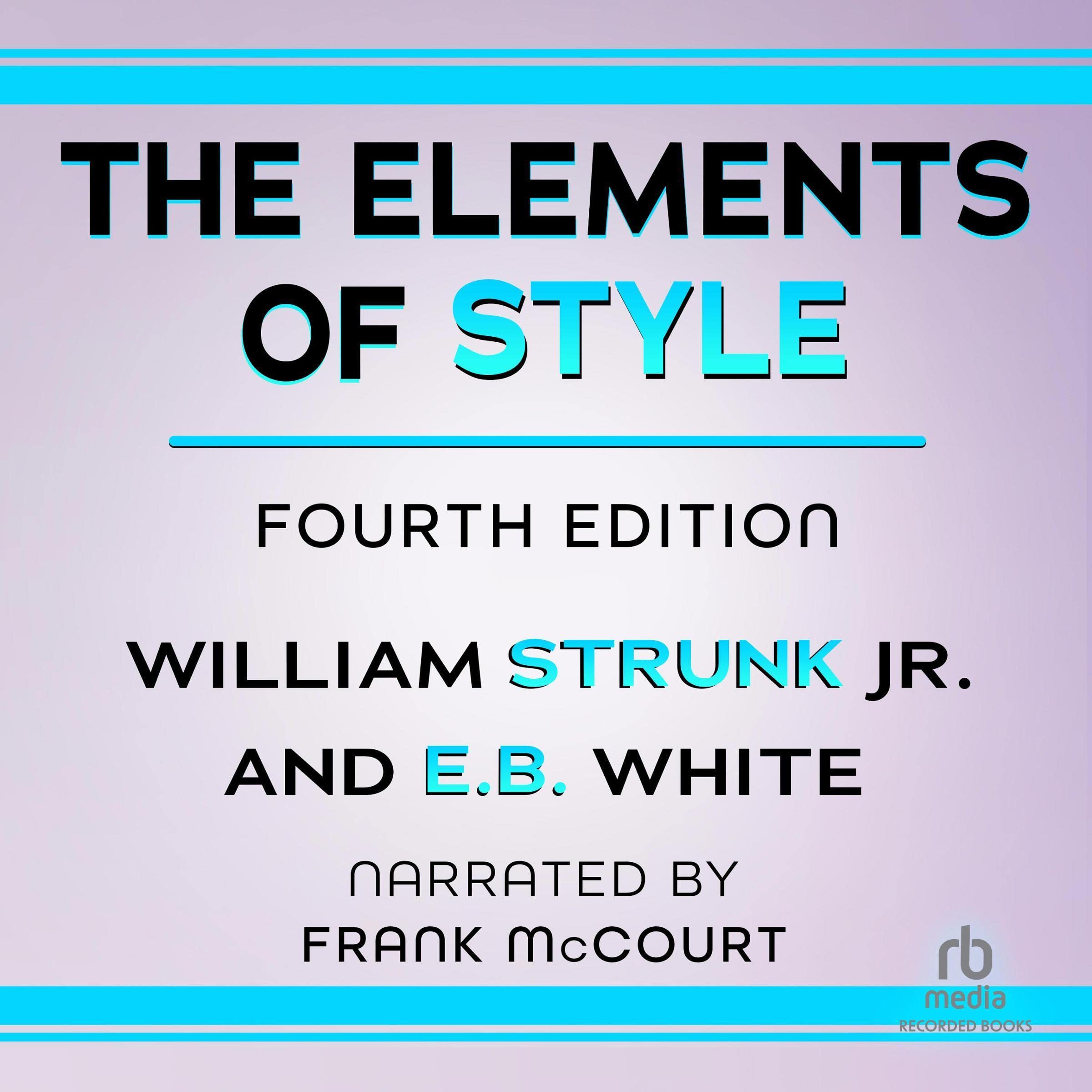 Algopix Similar Product 4 - The Elements of Style Recorded Books