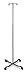 Algopix Similar Product 11 - Medline 4 Leg IV Poles Stand 2 Hook 4