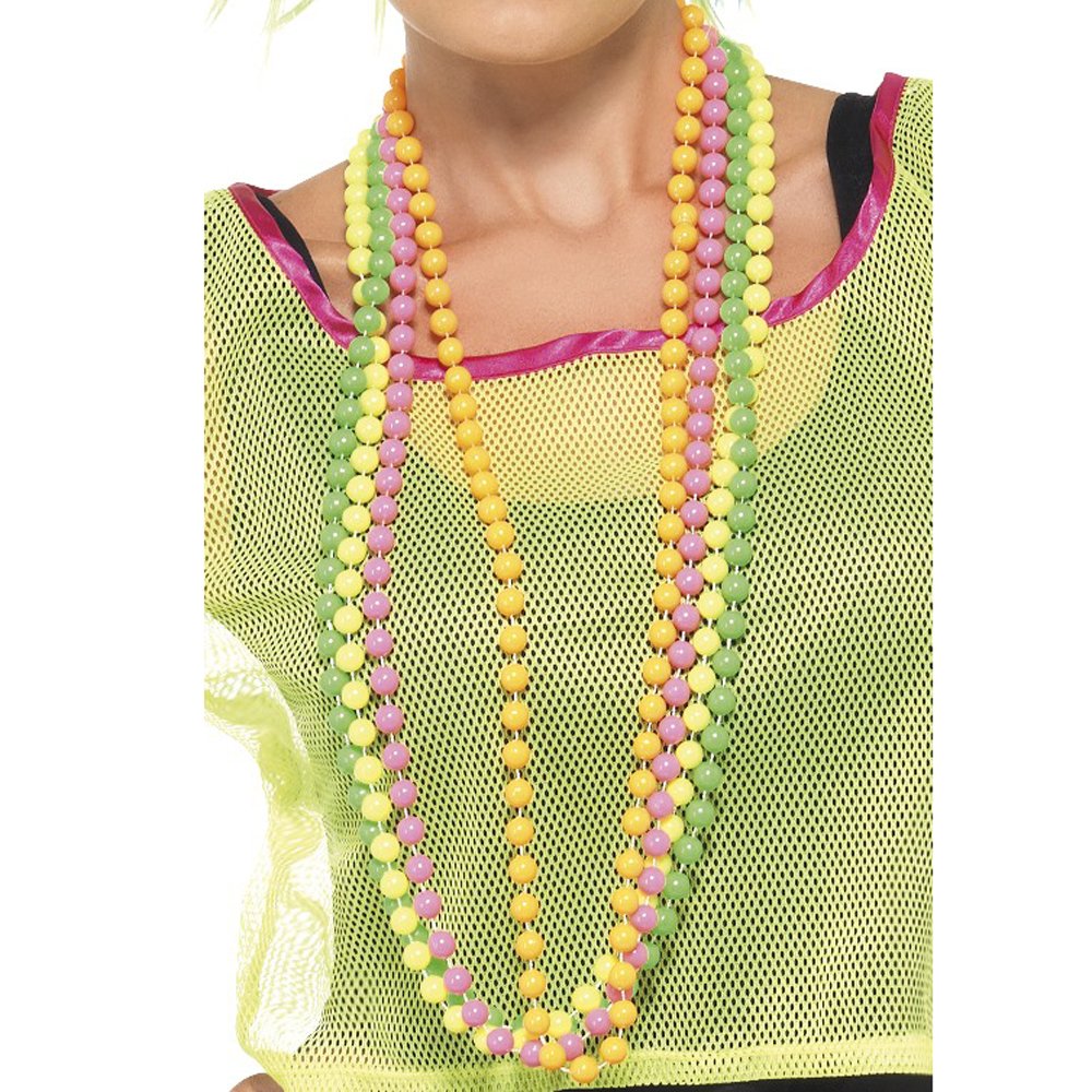 Algopix Similar Product 1 - Smiffys Beads Fluorescent