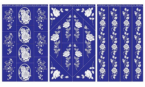 Algopix Similar Product 18 - Armour Etch Designer Stencil Pak Rose