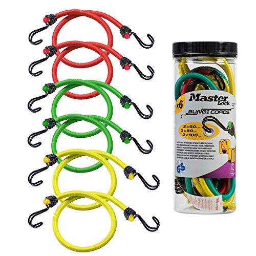 Algopix Similar Product 18 - Master Lock 6Pack Bungee Cords 2 x