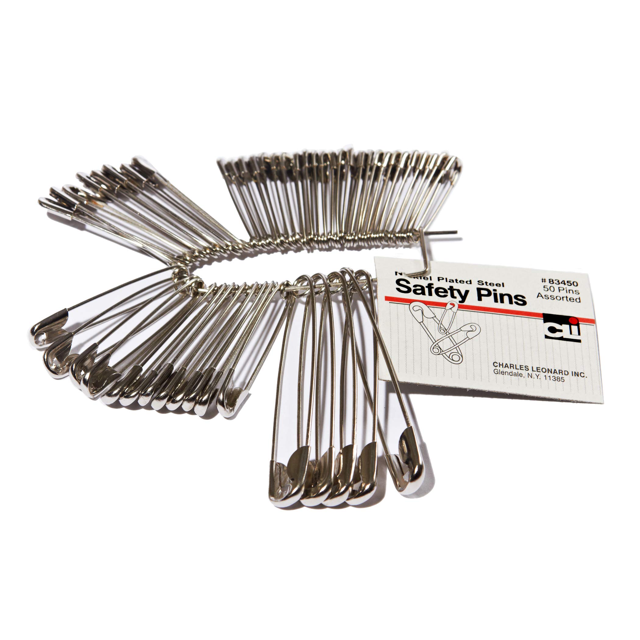Algopix Similar Product 7 - Charles Leonard Safety Pins Assorted